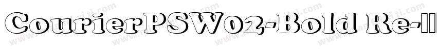 CourierPSW02-Bold Re字体转换